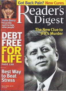 Readers Digest Magazine John F Kennedy Halle Berry