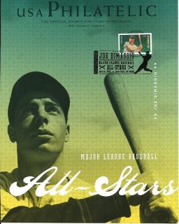 Joe DiMaggio Maximum Card FDC USA Philatelic Cover Baseball All Stars