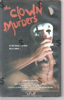 The Clown Murders John Candy Stepehn Young 76 RARE VHS