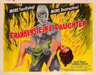 Frankensteins Daughter 1950s Sci Fi Horror
