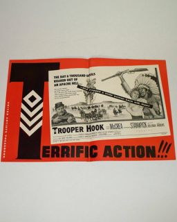 Trooper Hook 1957 Movie Pressbook Joel McCrea Stanwyck