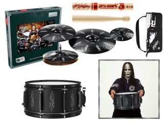 Joey Jordison Paiste Black Alpha Hyper Cymbal Set Slipknot Snare Drum