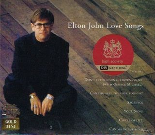 Elton John Love Songs Remastered High Society Gold CD
