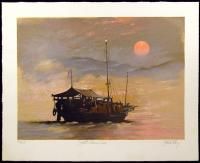 John Kelly South China Sea Signed Fine Art Lithograph from China
