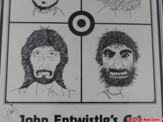 John Entwistle Signed The Who Poster Europe Tour 97