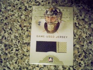  Penguins PIttsburgh Penguins John Curry Game Worn Jersey Card 2 Color