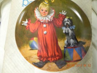 McClelland Circus Plate Lot Tommy The Clown Strong Man Maggie Animal Trainer  