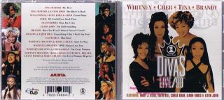 "Divas 99" CD Whitney Houston Cher Tina Turner More  