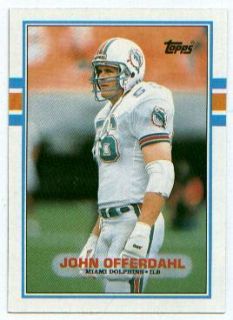1989 Topps Card 295 John Offerdahl ILB Miami Dolphins  