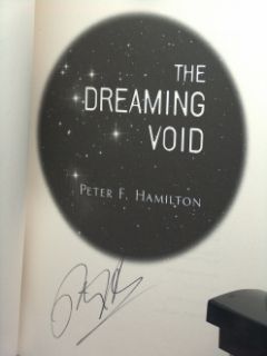 1st US Trade Signed Dreaming Void by Peter F Hamilton 0345496531  