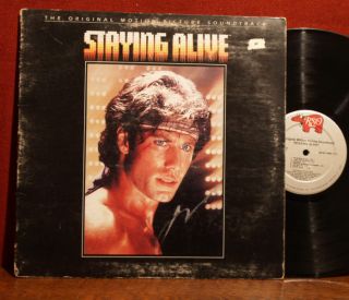 John Travolta Autographed LP Record Jacket "Staying Alive" with Record  