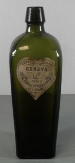 Genuine Hollands Geneva Gin John de Kuyper Sons Rotterdam Bottle  