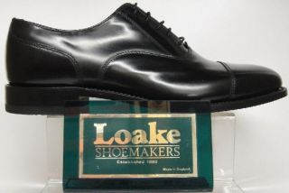 Loake 200 Black Oxford Style Leather Shoe G Fitting  