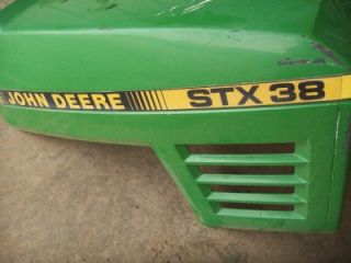 John Deere STX38 Riding Lawn Mower Tractor Hood  