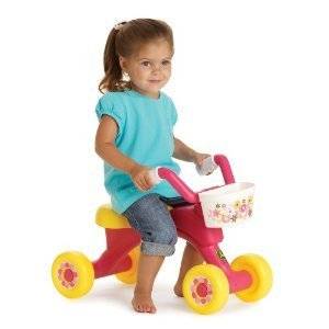 John Deere Girl Pink Tricycle Ride on Toy Trike Cycle Child Kids Toddler Bike  
