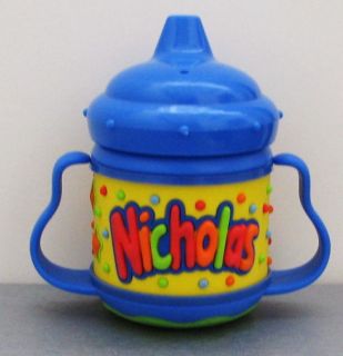 NICHOLAS John Hinde my name SIPPY CUP non spill valve infant toddler baby UNUSED  