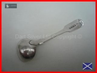 English Provincial Sterling Silver Salt Spoon 1846 John Golding of Plymouth  