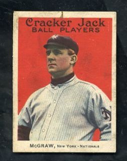 E145 1914 Cracker Jack Series 144 69 John McGraw New York Giants HOF VG scarce  