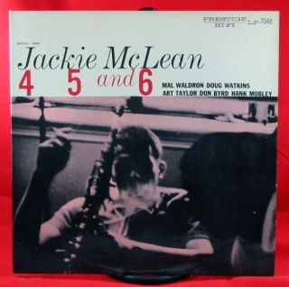 Jackie McLean 4 5 and 6 LP on Prestige 7048 w 50th RVG Mono  