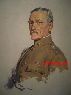 Hand Painted Oil Painting General John J Pershing  