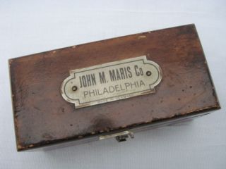 Old John M Maris Co Philadelphia Brass Scale Counter Weights Medical School  