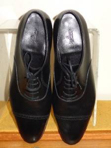 John Lobb Philip II Black Calf Leather Cap Toe Oxford Shoes Size 10 1 2 E1000  