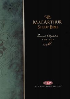 NKJV John MacArthur Study Bible Genuine Leather Indexed Brand New  