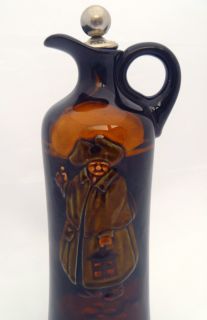 Royal Doulton Night Watchman Kingsware Dewar's Whisky Flagon Flask Bottle Jug 2  