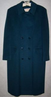 LNWOTs PENDLETON Blanket Wool Middy Double Breasted Coat 12 Turquoise  