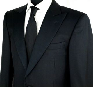 Ermenegildo Zegna Classic 1 Button Black Tuxedo 38R New $2195  
