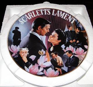Gone with The Wind Musical Treasures Porcelain Bradford Scarlett's Lament Plate  