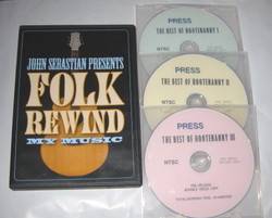 JOHN SEBASTIAN FOLK REWIND DVD BEST OF HOOTENANNY 3 DVDs 4 DVDs TOTAL  