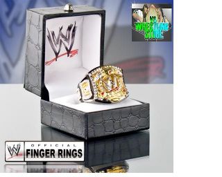 WWE RAW JOHN CENA SPINNING CHAMPIONSHIP WRESTLING BELT FINGER RING small size  