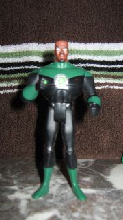 DC Justice League Unlimited John Stewart Green Lantern Action Figure Mattel Bald  