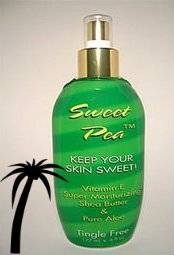 John Abate Sweet Pea NO Tingle FREE indoor tanning bed lotion Shea Butter 6 oz  