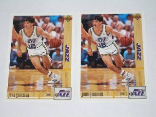 2 John Stockton 1991 92 Upper Deck Cards 136  