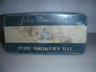 Vintage John Middleton's Pipe Smoker's Kit Tin  