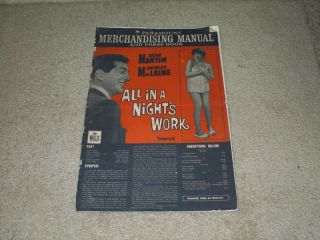 All in A Nights Work Original 74 Pressbook Dean Martin  