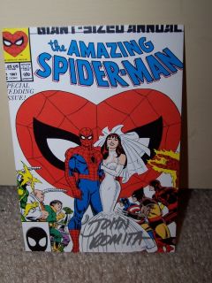 John Romita SR Spider Man Art Card Signed  