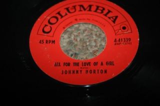 Johnny Horton The Battle of New Orleans 45 RPM Single Original Columbia Record  