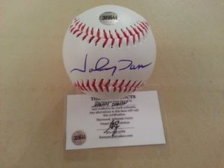 Johnny Damon Indians Signed Autograph Baseball w COA  