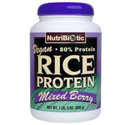 Nutribiotic Vegan Rice Protein Mixed Berry 21 Oz  
