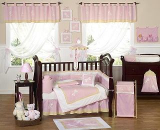 JOJO DESIGNS CHEAP PINK DRAGONFLY 9pc BABY GIRL CRIB BEDDING SET ROOM COLLECTION  