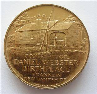 FRANKLIN New Hampshire Token Vintage WHITEHEAD HOAG Medal  