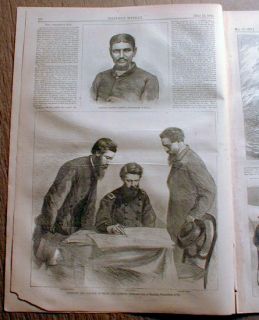 1865 illus Civil War newspaper LINCOLN ASSASSINATION John Wilkes Booth shot dead  
