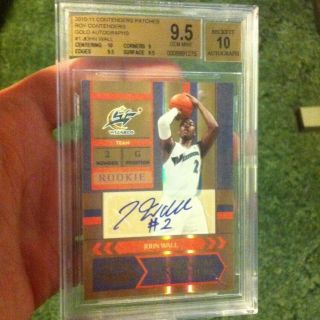 John Wall Contenders Roy Gold Auto 49 BGS 9 5  