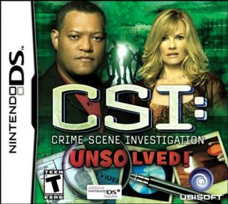 Nintendo DS UBISOFT CSI Unsolved  