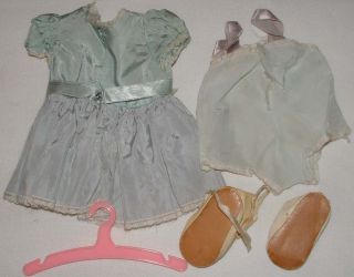 1950s Terri Lee Original Tagged Outfit for 16" Doll Baby Blue Dress Outfit  