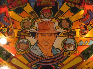 Indiana Jones Pinball Machine Williams 1993 Pinball Adventure  