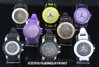 ICED OUT JORDAN AIR JUMPMAN LOGO SILICONE WATCH BRAND NEW  